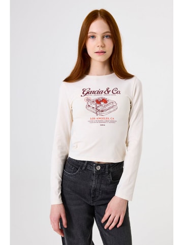 Garcia Longsleeve in Weiß/ Rot