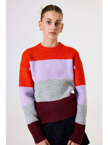 Garcia Pullover in Rot/ Lila/ Grau