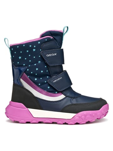 Geox Winterstiefel "Trekkyup" in Dunkelblau/ Lila