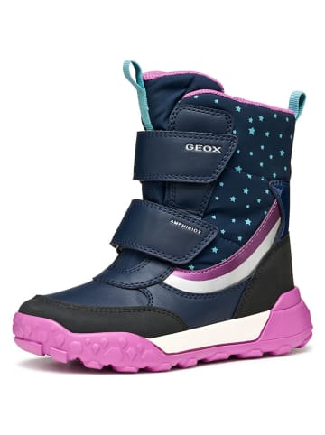 Geox Winterstiefel "Trekkyup" in Dunkelblau/ Lila