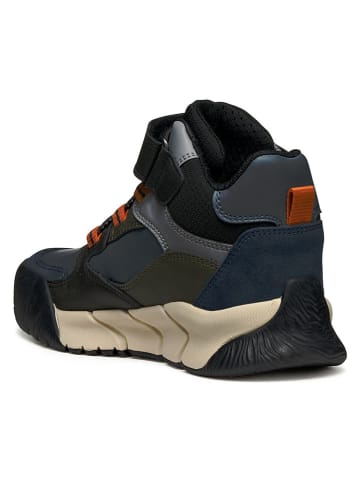 Geox Botki "Flexyper Pro" w kolorze czarno-granatowym