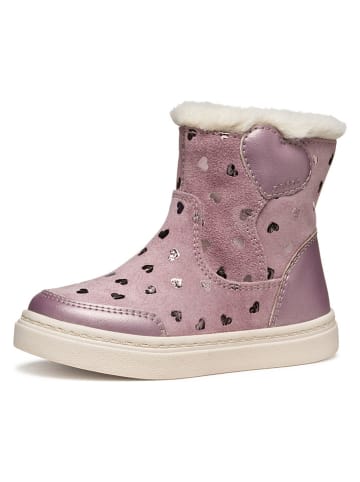 Geox Leder-Winterstiefel "Nashik" in Rosa