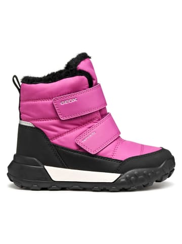 Geox Winterstiefel "Trekkyup" in Pink/ Schwarz