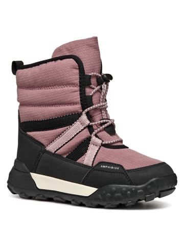Geox Winterstiefel "Trekkyup" in Rosa/ Schwarz