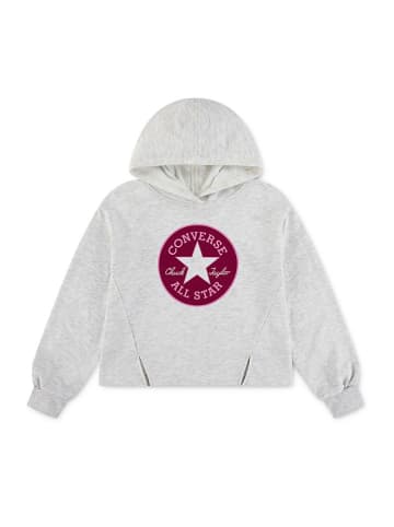Converse Hoodie lichtgrijs/rood