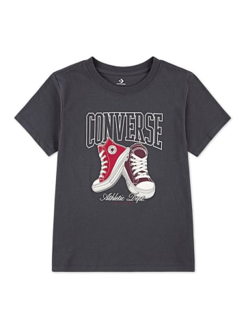Converse Koszulka w kolorze antracytowo-czerwonym