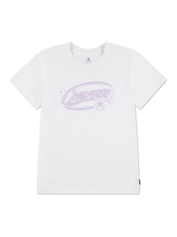 Converse Shirt wit/paars