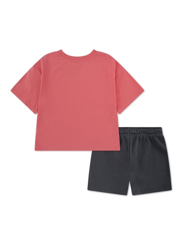 2-delige outfit rood/zwart