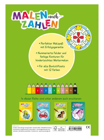Malbuch "Malen nach Zahlen ab 3: Ostermandalas"