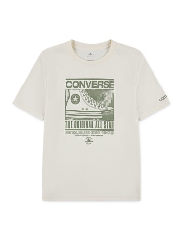Converse Shirt in Weiß/ Khaki
