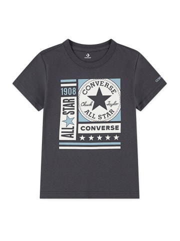 Converse Shirt in Grau/ Hellblau