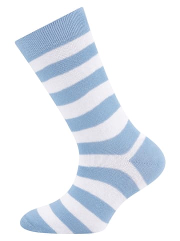 ewers 2er-Set: Socken "Punkte/ Ringel" in Hellblau/ Dunkelblau