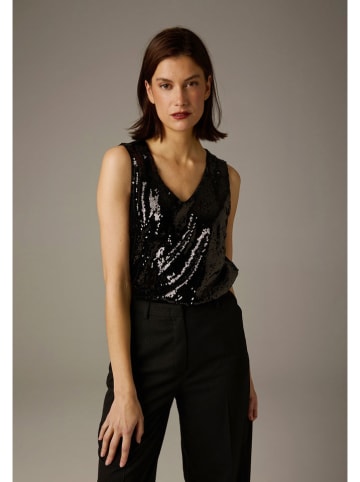 More & More Paillettentop in Schwarz