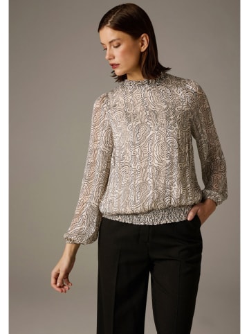 More & More Blouse grijs/wit