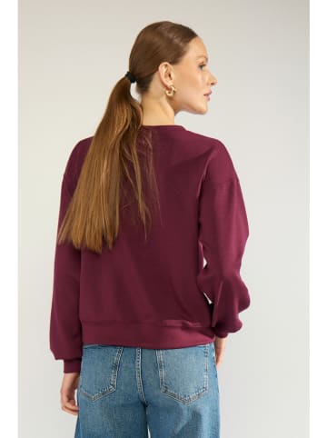 NÜMPH Sweatshirt "Numara" in Bordeaux