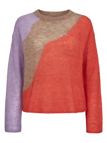 NÜMPH Trui "Nuritti" oranje/camel/lila