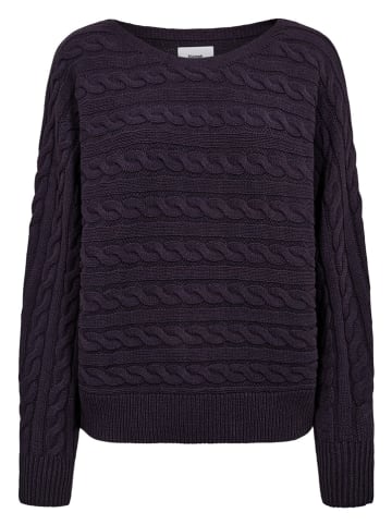 NÜMPH Pullover "Nudakaris" in Aubergine