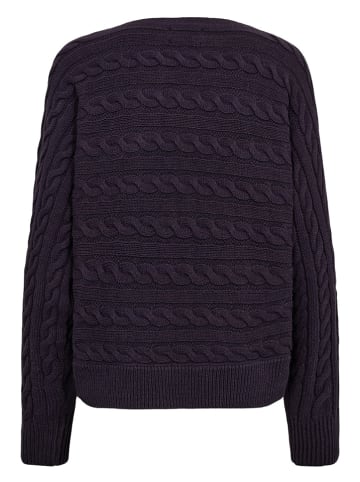 NÜMPH Pullover "Nudakaris" in Aubergine