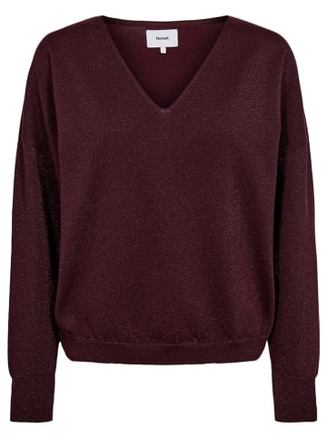 NÜMPH Sweter "Nudayletta" w kolorze bordowym