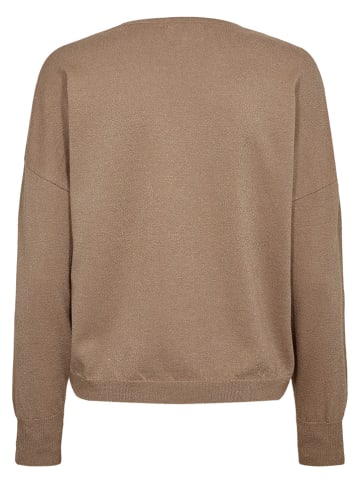NÜMPH Sweter "Nudayletta" w kolorze karmelowym