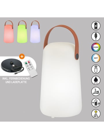 FH Lighting Lampa zewnętrzna LED "Varese Pro" w kolorze białym - wys. 21 x Ø 12,5 cm