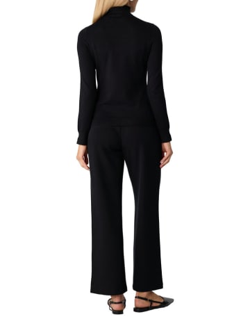 comma Rollkragenpullover in Schwarz