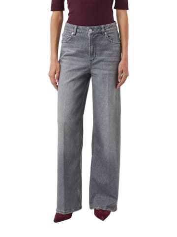 comma Jeans - Wide leg - in Grau
