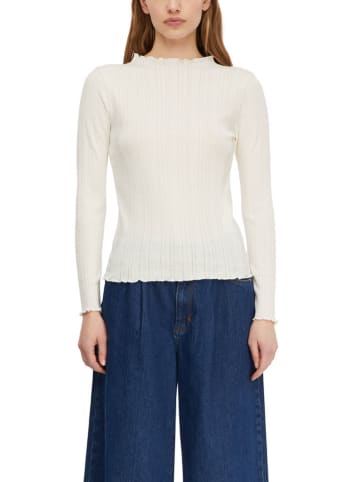 comma Longsleeve in Weiß