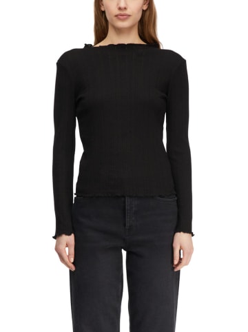 comma Longsleeve in Schwarz