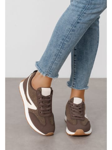 C'M Sneakersy w kolorze brązowym