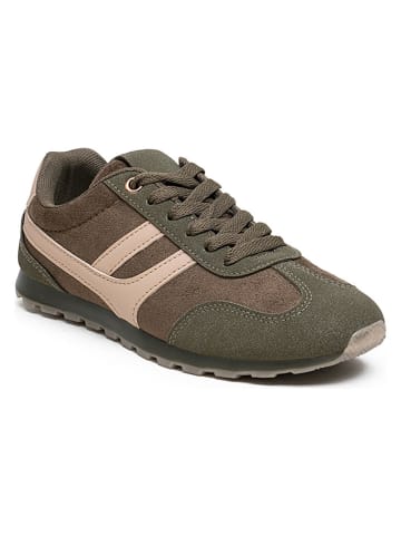 Foreverfolie Sneakersy w kolorze khaki