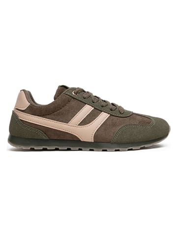 Foreverfolie Sneakersy w kolorze khaki