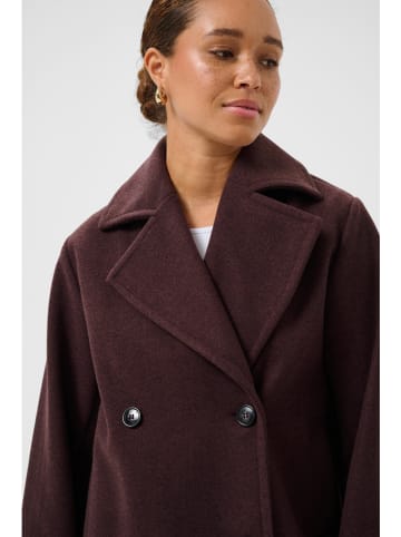 Kaffe Trenchcoat in Bordeaux