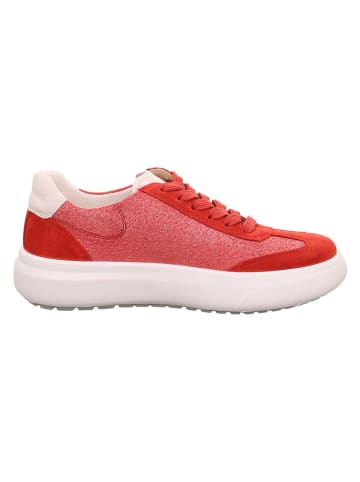 Leder-Sneakers "Jump" in Rot