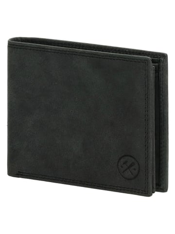 HIDE & STITCHES Leren portemonnee groen - (B)12 x (H)10,5 x (D)2 cm