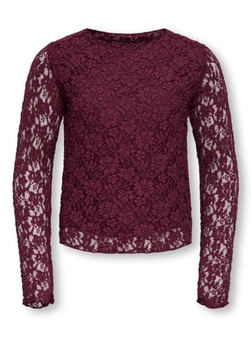 KIDS ONLY Longsleeve "Leika" bordeaux