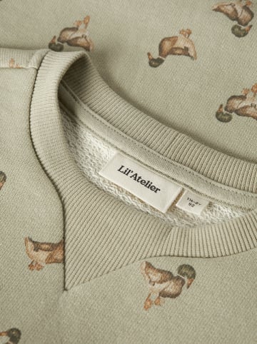 Lil Atelier Bluza "Jobo" w kolorze zielonym