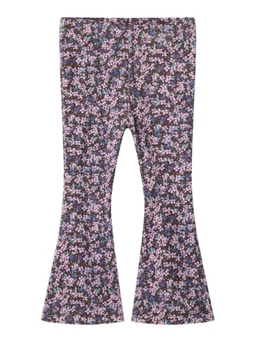 name it Legginsy "Pojatas" w kolorze brązowo-fioletowym