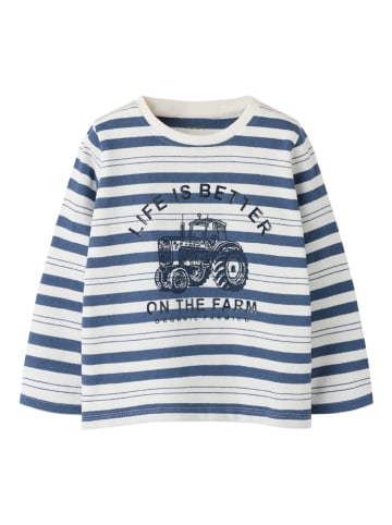 name it Longsleeve "Landon" in Weiß/ Blau