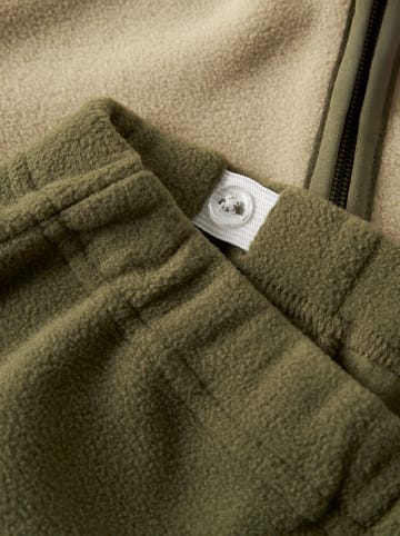 Lil Atelier 2-delige fleeceoutfit "Laspektra" kaki/beige