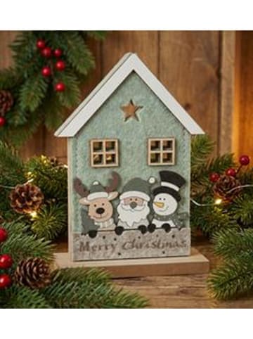 Hollybell Decoratief object ''House'' groen - (B)11 x (H)16 x (D)5 cm