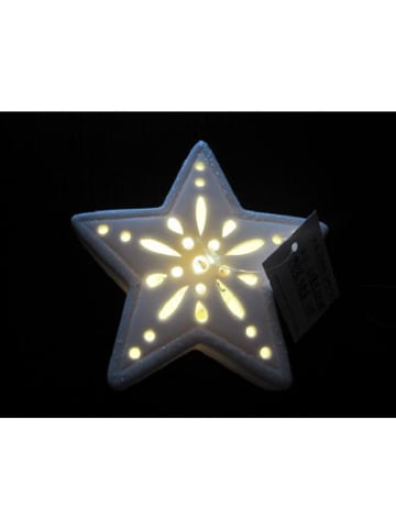 Hollybell Lampa dekoracyjna LED w kolorze czerwono-białym - 45 x 30 cm