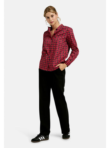 Milano Italy Bluse in Rot/ Schwarz