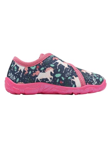 Kangaroos Hausschuhe "Cozy" in Pink/ Dunkelblau