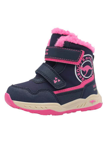 Kangaroos Winterboots "Arvik" in Dunkelblau/ Pink