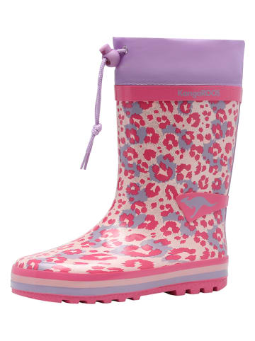 Kangaroos Gummistiefel "K-Rain" in Rosa/ Lila