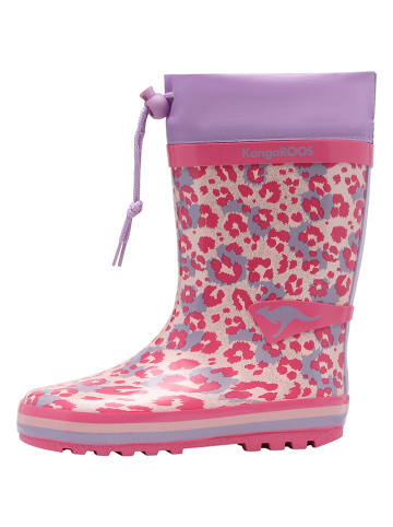 Kangaroos Gummistiefel "K-Rain" in Rosa/ Lila