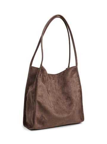 Pieces Schultertasche "Elisa" in Braun - (B)32 x (H)32 x (T)12 cm