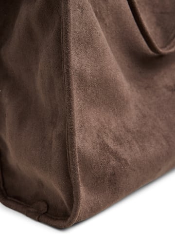 Pieces Schultertasche "Elisa" in Braun - (B)32 x (H)32 x (T)12 cm