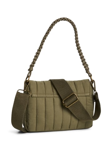 Pieces Henkeltasche "Oline" in Oliv - (B)22 x (H)16,5 x (T)5 cm